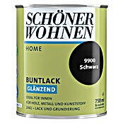 Schöner Wohnen DurAcryl Buntlack (Schwarz, 750 ml, Glänzend)