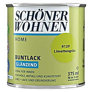 SCHÖNER WOHNEN-Farbe Home Buntlack (Limettengrün, 375 ml, Glänzend)