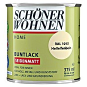 Schöner Wohnen DurAcryl Buntlack RAL 1015 (Hellelfenbein, 375 ml, Seidenmatt)