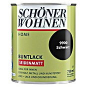 Schöner Wohnen DurAcryl Buntlack (Schwarz, 750 ml, Seidenmatt)