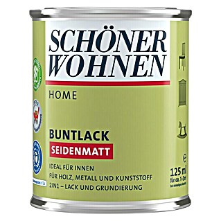 SCHÖNER WOHNEN-Farbe Home Buntlack (Limettengrün, 125 ml, Seidenmatt)