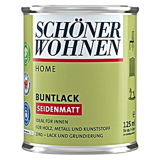 SCHÖNER WOHNEN-Farbe Home Buntlack (Hellelfenbein, 125 ml, Seidenmatt)