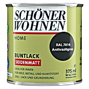 Schöner Wohnen DurAcryl Buntlack (Anthrazitgrau, 375 ml, Seidenmatt)