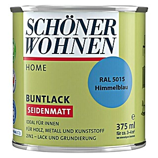SCHÖNER WOHNEN-Farbe Home Buntlack (Himmelblau, 375 ml, Seidenmatt)