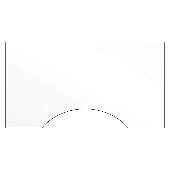 Room Plaza Hygieneschutzglas mit Durchreiche - 600 x 500 mm, Einscheibensicherheitsglas (ESG)