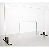 Room Plaza Hygieneschutzglas mit Durchreiche (800 x 500 mm, Einscheibensicherheitsglas (ESG))