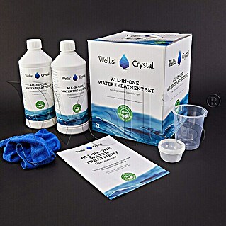 Wellis Set za održavanje vode u bazenima Crystal (2 x 1 l sredstvo za pročišćivanje vode, 2 l)