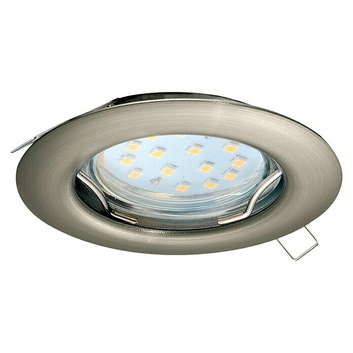 Eglo LED-Einbauleuchte rund Peneto (3 W, Warmweiß, Ø x H: 7,8 x 11,5 cm, Nickel)