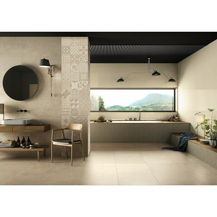 Ambiente by Palazzo Feinsteinzeugfliese60 x 120 cm, Beige, Matt Mood Shot