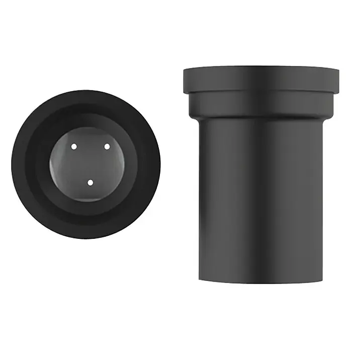 Marley WC-Anschlussstutzen - Durchmesser: 110 mm, Länge: 18 cm, Rattensperre - Linke Seitenansicht