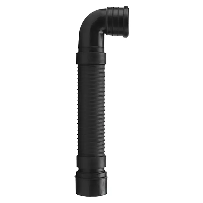 Marley WC-Anschlussrohr - Flexibel, 90 °, DN 90/110 - Schwarzer flexibler Siphon mit 90-Grad-Bogen, ideal für Waschbecken. Das Rohr ist flexibel und leicht zu montieren.