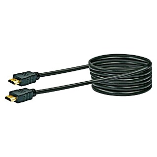 Schwaiger HDMI-Kabel (3 m, Schwarz, 10,2 Gbit/s)