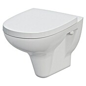 Spülrandloses Wand-WC-Set (Mit WC-Sitz, Tiefspüler, Weiß)