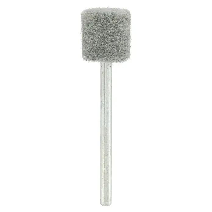 Dremel Rueda de pulido de fieltro 520 - Diámetro: 13 mm - Una imagen detallada de una punta abrasiva, diseñada para trabajos de rectificado precisos. Ideal para trabajos de detalle en diversos materiales.