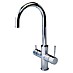 Kokendwaterkraan ACE BOIL 3 in 1, rond 