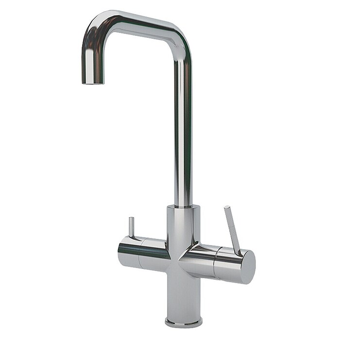 Kokendwaterkraan ACE BOIL 3 in 1, u-vorm (Chroom, U-uitloop, Glanzend) | BAUHAUS