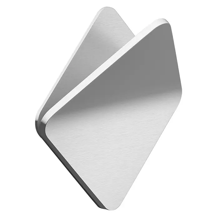Zack Handtuchhaken Olfo - Edelstahl, Matt - Ein schlichter, moderner Serviettenhalter aus gebürstetem Metall, der Eleganz auf jeden Tisch bringt. Praktisch und stilvoll.
