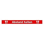 Aufkleber (Abstand halten, Rot, L x B: 500 x 50 mm)