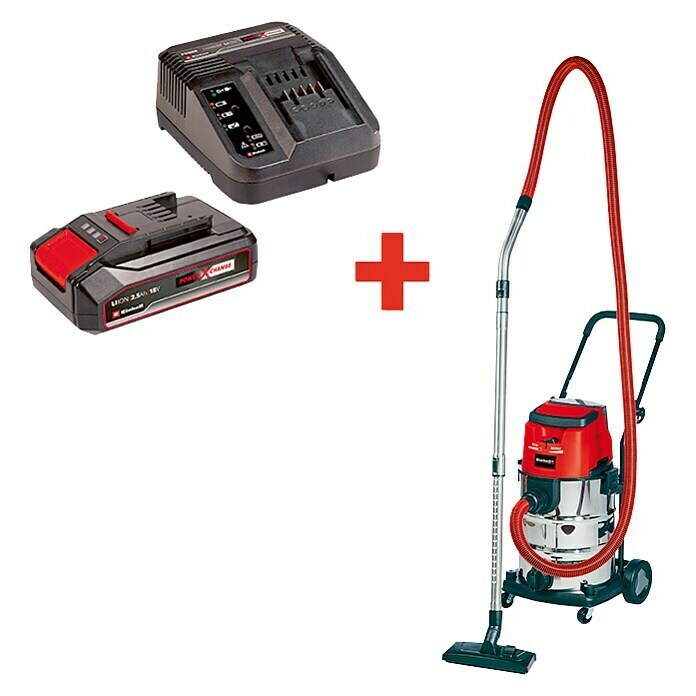 Einhell Power X-Change Akku-Nass-Trockensauger TE-VC 36/30 (18 V, Ohne Akku, Behältervolumen: 30 l)