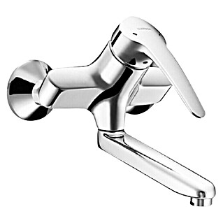 Hansa Medica Wand-Waschtischarmatur (Chrom, Glänzend, Ausladung Armatur: 235 mm)