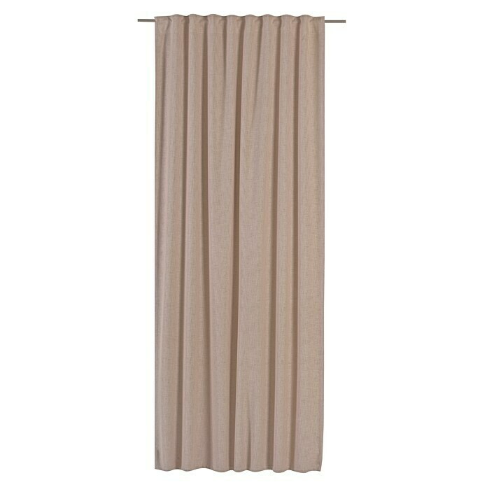 Elbersdrucke Verdunkelungsvorhang SundownBeige, B x H: 140 x 255 cm, 100% Polyester Front View