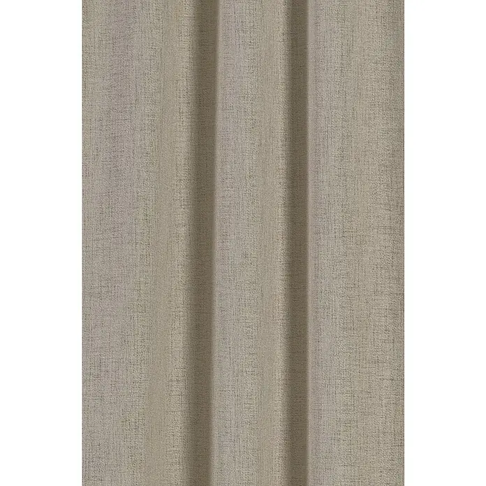 Elbersdrucke Verdunkelungsvorhang Sundown - Beige, B x H: 140 x 255 cm, 100 % Polyester - Strukturierte Gardine in neutralem Beigeton mit subtilen Falten für einen eleganten und modernen Look. Ideal für Wohn- und Schlafzimmer.