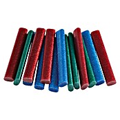 Rapid Barras termoadhesivas (Apto para: Pistola termoadhesiva EG130 Rapid, 125 g, Rojo/Verde/Azul brillante)