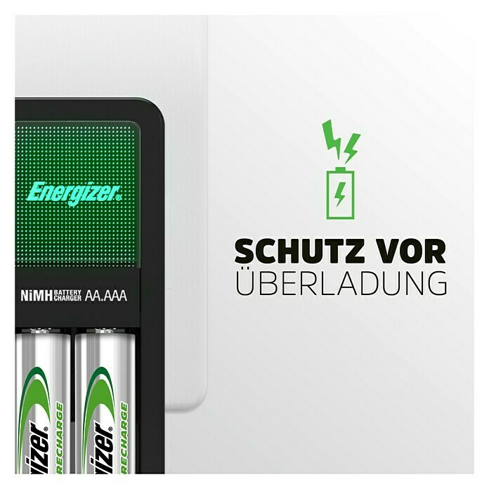 Energizer Ladegerät Mini (2 Micro-Akkus (AAA) 700 mAh, Ladekanäle: 2)