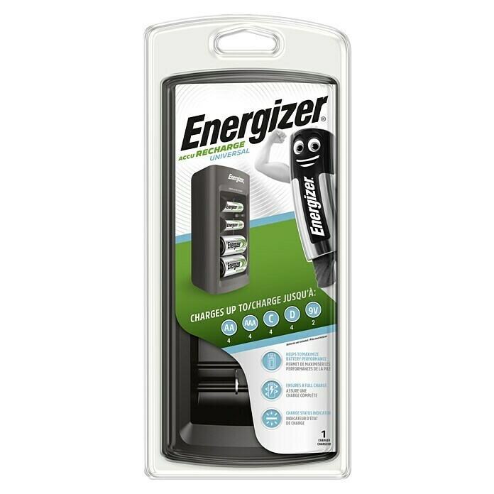 Energizer Ladegerät UniversalLadekanäle: 4 Front View