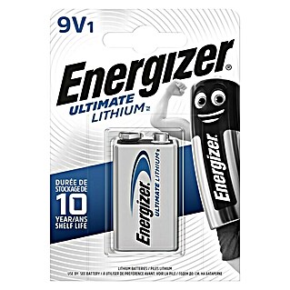 Energizer Ultimate Lithium Batterie (9-Volt-Block, 6LR61, Lithium, 1 Stk.)