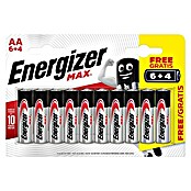 Energizer Max Alkaline-Batterie (Mignon AA, Alkali-Mangan, 10 Stk.) | BAUHAUS