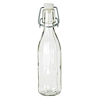 Glasflasche mit Bügelverschluss (1 000 ml, 12-eckige Form)