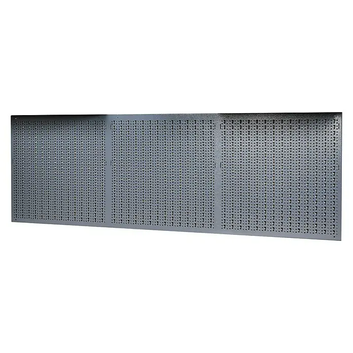 Küpper Profi Modul System Lochwand - L x B x H: 1.660 x 15 x 550 mm - Graue, perforierte Lochplatte für Werkzeuge und Zubehör, ideal für Werkstätten und Garagen zur Wandmontage.