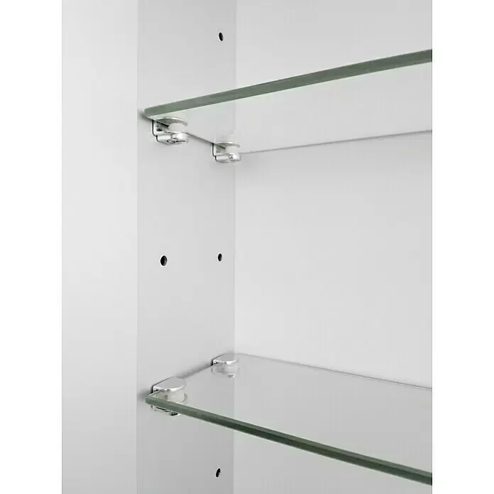 DSK LED-Spiegelschrank Aluminio Sun - B x H: 60 x 70 cm, Aluminium, Silber - Detailaufnahme