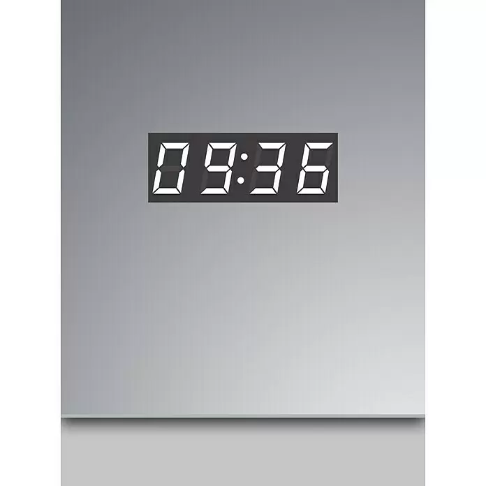 DSK LED-Spiegelschrank Aluminio Sun - B x H: 60 x 70 cm, Aluminium, Silber - Detailaufnahme