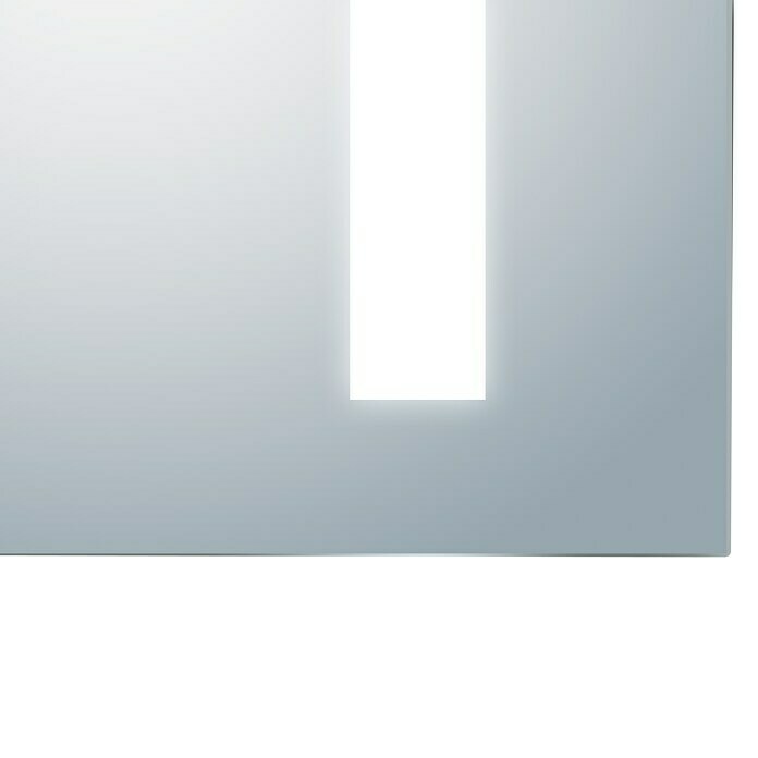 LED-Spiegelschrank Aluminio Sun (B x H: 100 x 70 cm, Mit Beleuchtung, Aluminium)