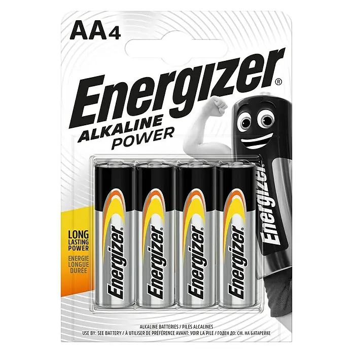 Energizer Batterie Classic AA - 4 Stk., Mignon AA, 1,5 V - Eine Packung Energizer AA4 Alkaline Batterien, bekannt für ihre langanhaltende Energie und Zuverlässigkeit.