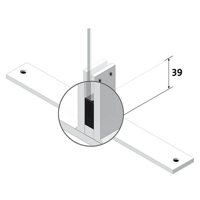 Room Plaza Abstands-Set (40 x 25 x 8 mm, Passend für: Room Plaza Standfuß aus Aluminum)