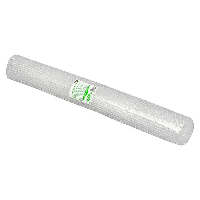 Nips Luftpolsterfolie Bio - L x B: 5 x 1 m, Transparent - Rolle Luftpolsterfolie zum sicheren Verpacken empfindlicher Gegenstände. Ideal für Umzüge und zum Schutz vor Transportschäden.