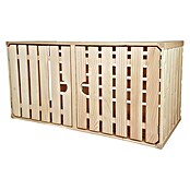 HolzZollhaus Holzkiste (L x B x H: 32 x 70 x 35 cm, Natur, Anzahl Türen: 2 Stk.) | BAUHAUS