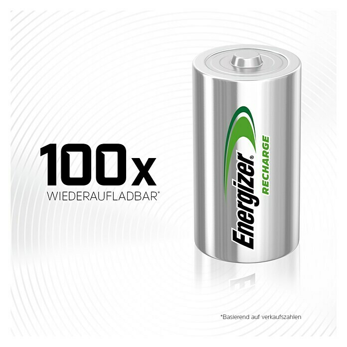 Energizer Akku Rechargeable PowerPlus Baby C 1,2 V (2.500 mAh)
