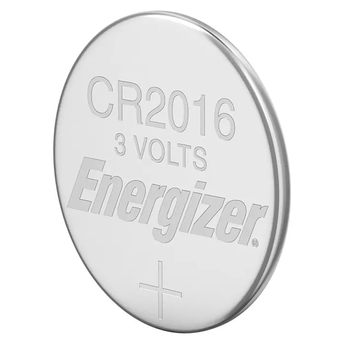 Energizer Knopfzelle - CR2016, 3 V, 2 Stk. - Eine einzelne Energizer CR2016 3-Volt-Knopfzellenbatterie. Diese Batterie ist kompakt und zuverlässig für kleine elektronische Geräte.