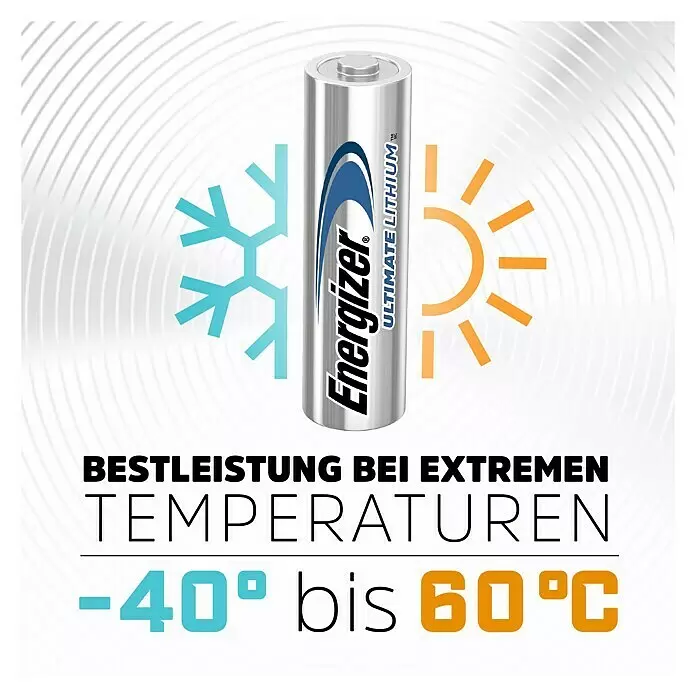 Energizer Batterie Ultimate Lithium - Mignon AA, 1,5 V, 4 Stk. - Anwendungsbeispiel