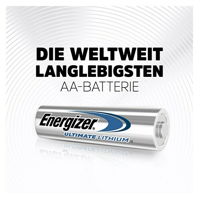 Energizer Batterie Ultimate LithiumMignon AA, 1,5 V, 4 Stk. Use Shot