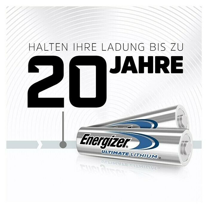 Energizer Batterie Ultimate LithiumMignon AA, 1,5 V, 4 Stk. Use Shot