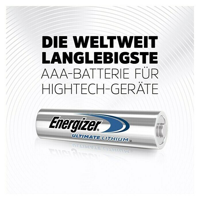 Energizer Batterie Ultimate LithiumMicro AAA, 1,5 V, 4 Stk. Use Shot