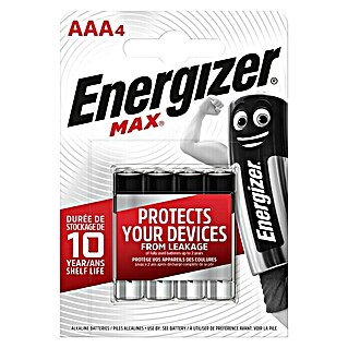 Energizer Batterie Max Micro AAA (Micro AAA, 1,5 V, 4 Stk.)