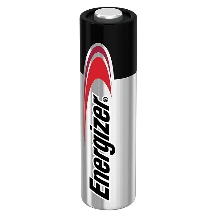 Energizer Batterie A27 - 27A, 12 V - Nahaufnahme einer einzelnen Energizer-Batterie, die für ihre zuverlässige Leistung und lange Lebensdauer bekannt ist.