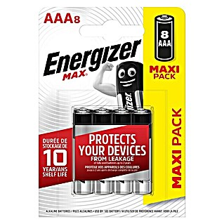Energizer Max Batterie AAA (Micro AAA, 1,5 V, 8 Stk.)
