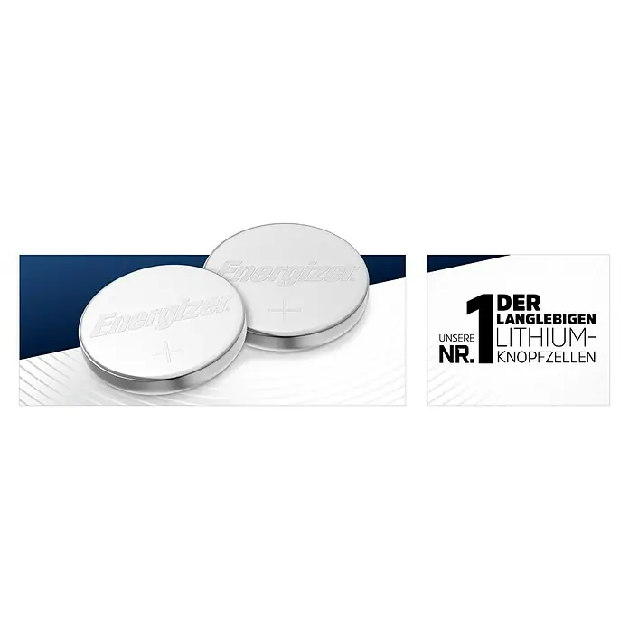 Energizer Ultimate Lithium Knopfzelle - Lithium, CR2025, 3 V, 2 Stk. - Produktansicht von Energizer Lithium Knopfzellen. Energizer Lithium-Knopfzellen für zuverlässige Energie.